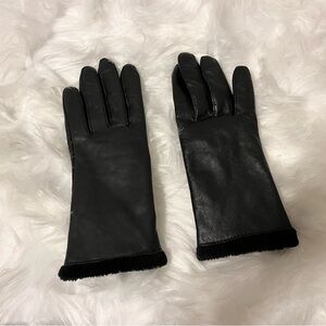 Elegant Black Leather Gloves